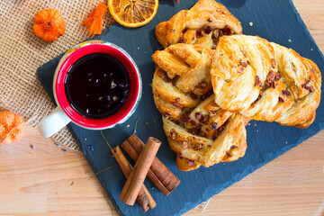 marple and pecan plait pastry