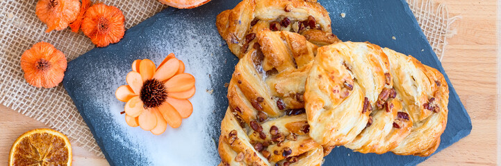 marple and pecan plait pastry