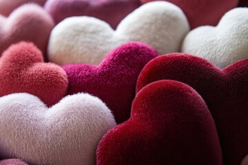 Obraz premium Heart-shaped valentine's romantic texture.