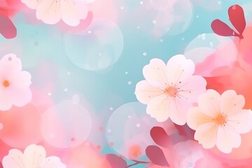Abstract memphis cherry blossom illustration backgrounds pattern flower.