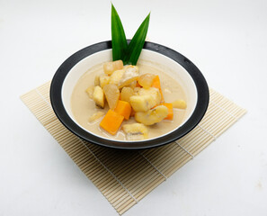 indonesian food, kolak pisang