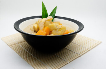 indonesian food, kolak pisang