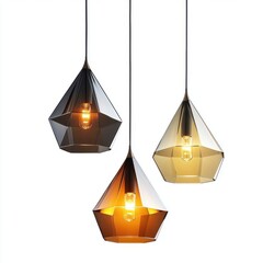 Fototapeta premium Geometric pendant lights geometric lighting geometric pendant lights.