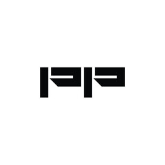 PP monogram logo design letter text name symbol monochrome logotype alphabet character simple logo