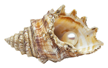 Fototapeta premium PNG Stunning shell with pearl for art lovers