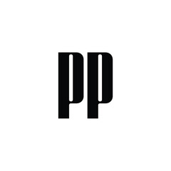 PP monogram logo design letter text name symbol monochrome logotype alphabet character simple logo