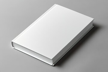 Blank White Closed Rectangular Magazine Emtpy Paperback Softcover Album for Print Template