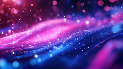 Aurora illustration with vibrant transitions of pink and blue, ideal for elegant brand templates.