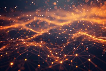 A bunch of lights that are in the air