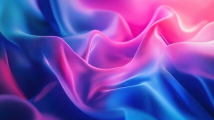 Obraz premium Aurora illustration with vibrant blue and pink gradients, ideal for elegant brand templates.