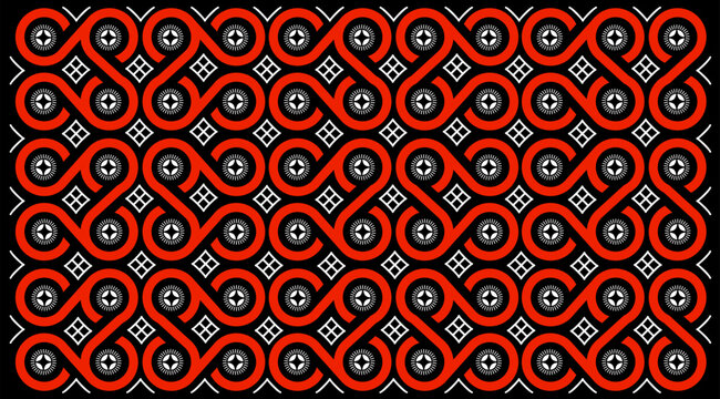 Toraja Tribal Batik, cultural pattern, batik pattern toraja, red and black pattern background, toraja background