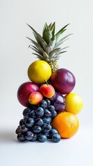A Colorful Composition of Fresh Fruits: A Vibrant Display of Nature's Bounty