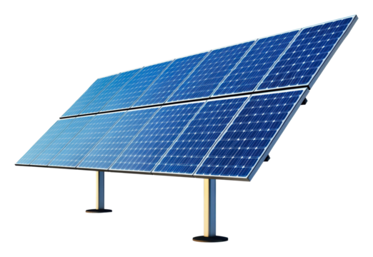 PNG Solar panels installed in a sunny location