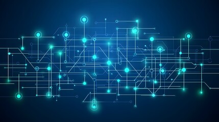 Obraz premium Abstract Technology Network Circuit Board Background