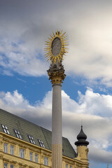 Plague Column (Morovy sloup) situated at Freedom Square, Brno, Czech Republic