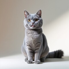 Obraz premium cat on a table