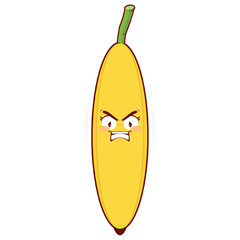 banana angry face cartoon cute