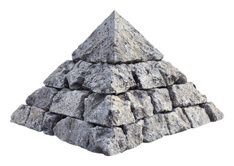 PNG Pyramid structure made of large stone blocks
