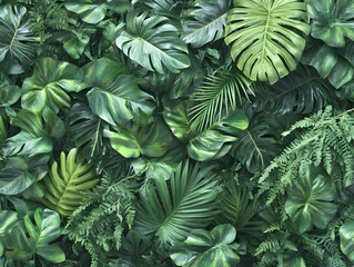 Fototapeta premium green fern background