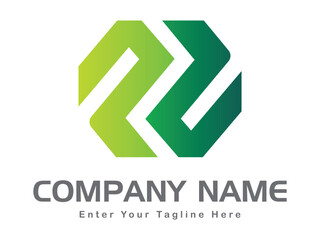 Letter P and D logo design, PD logogram with gradient color.