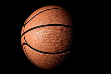 Fototapeta premium High-Resolution Image of a Basketball Showing Textured Surface