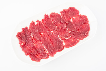Hot pot ingredients fresh beef slices