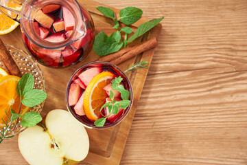 爽やかフルーティーな自家製サングリア