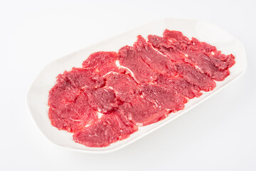 Hot pot ingredients fresh beef slices