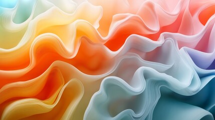 Obraz premium Abstract colorful spheres, dynamic design, 3d render, Generative AI