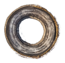 PNG Circular track with soil and gravel in rural area