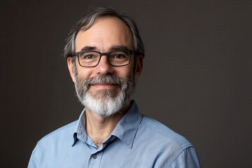 Obraz premium Portrait of a man with glasses