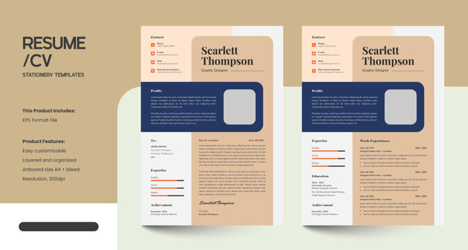 Minimalist Creative CV Resume Design Templates