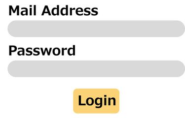 パスワード入力のイラスト