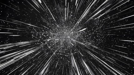 Abstract Network Connection Lines Digital Galaxy Space Background