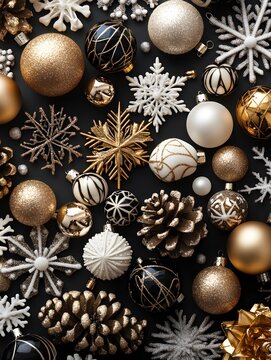 decoration on a wooden background
