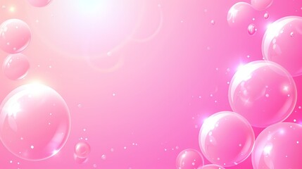 Pink Bubbles Delight: A Dreamy Abstract Background