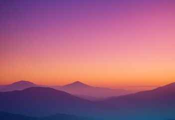 Obraz premium sunset in mountains