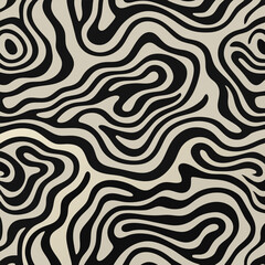 Seamless sbstract wavy lines pattern for background vector illustration. abstract, background, seamless.