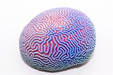 Obraz premium Brain ocean sea white background.