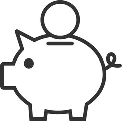 piggy bank with money