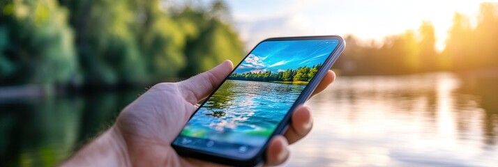 fishing smartphone mobile app mockup 