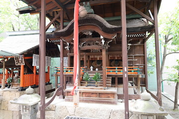 A Japanese temple: a scene of the precincts of Chouhou-ji Temple in Kyoto City