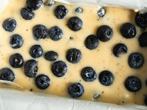 blueberry cake batter