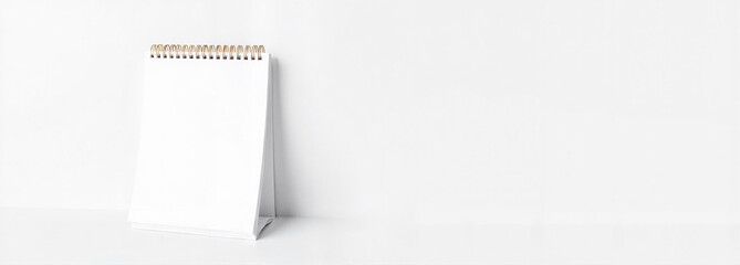 Spiral Calendar Mockup on white background