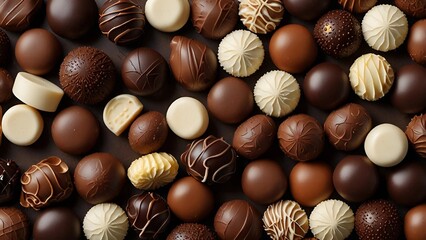 Cose up of chocolade