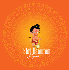 Jay Shri Ram Happy Hanuman Jayanti celebrates the birth of Lord Sri Hanuman.