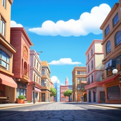 Obraz premium Street city architecture cityscape.