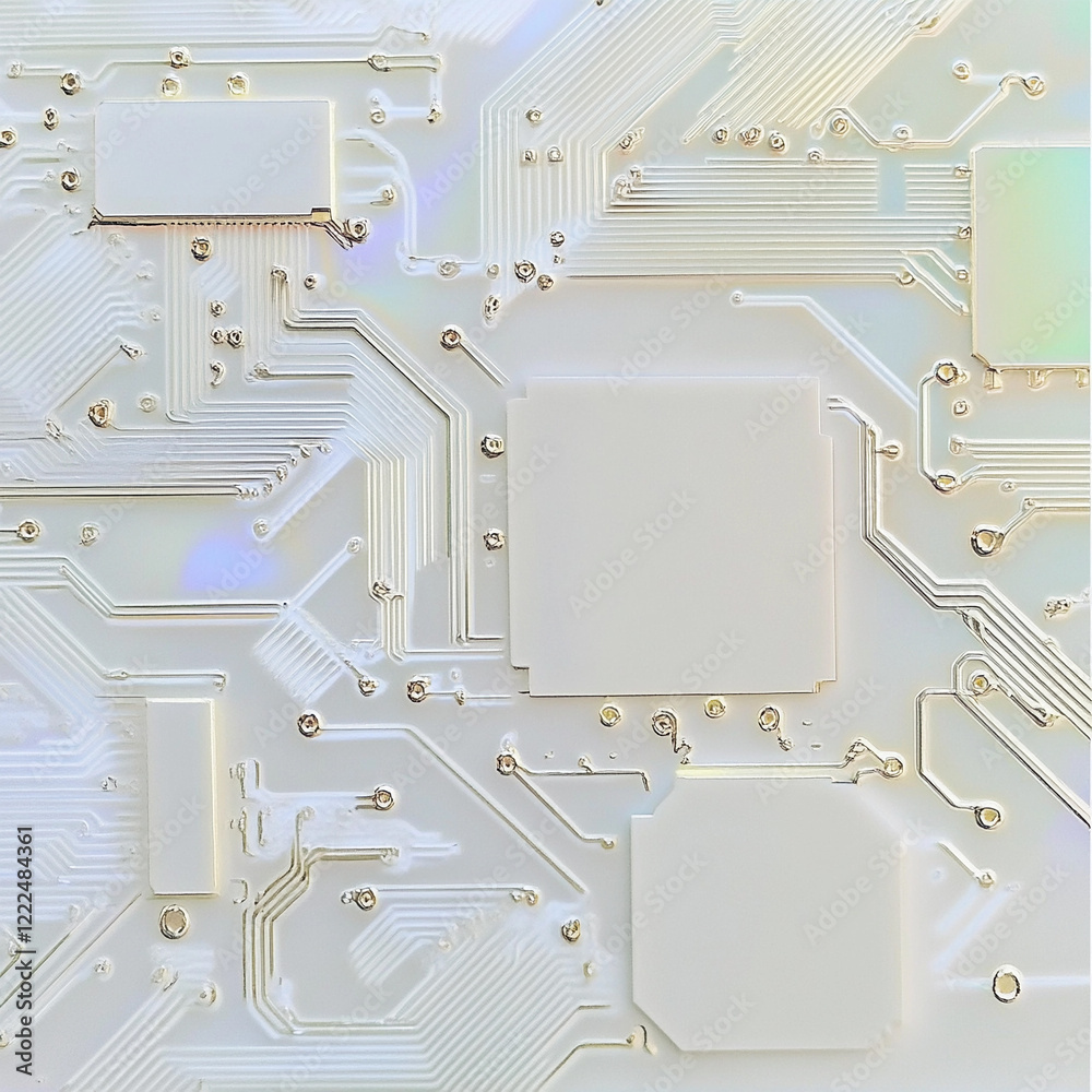 Poster Circuit board pattern showcasing intricate electronic design