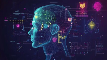 Obraz premium Study of psychological assessments including personality inventories and behavioral analysis is revealed through structured conceptual diagrams