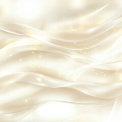 Fototapeta premium Smooth White Fabric with Sparkle and Soft Flowing Texture